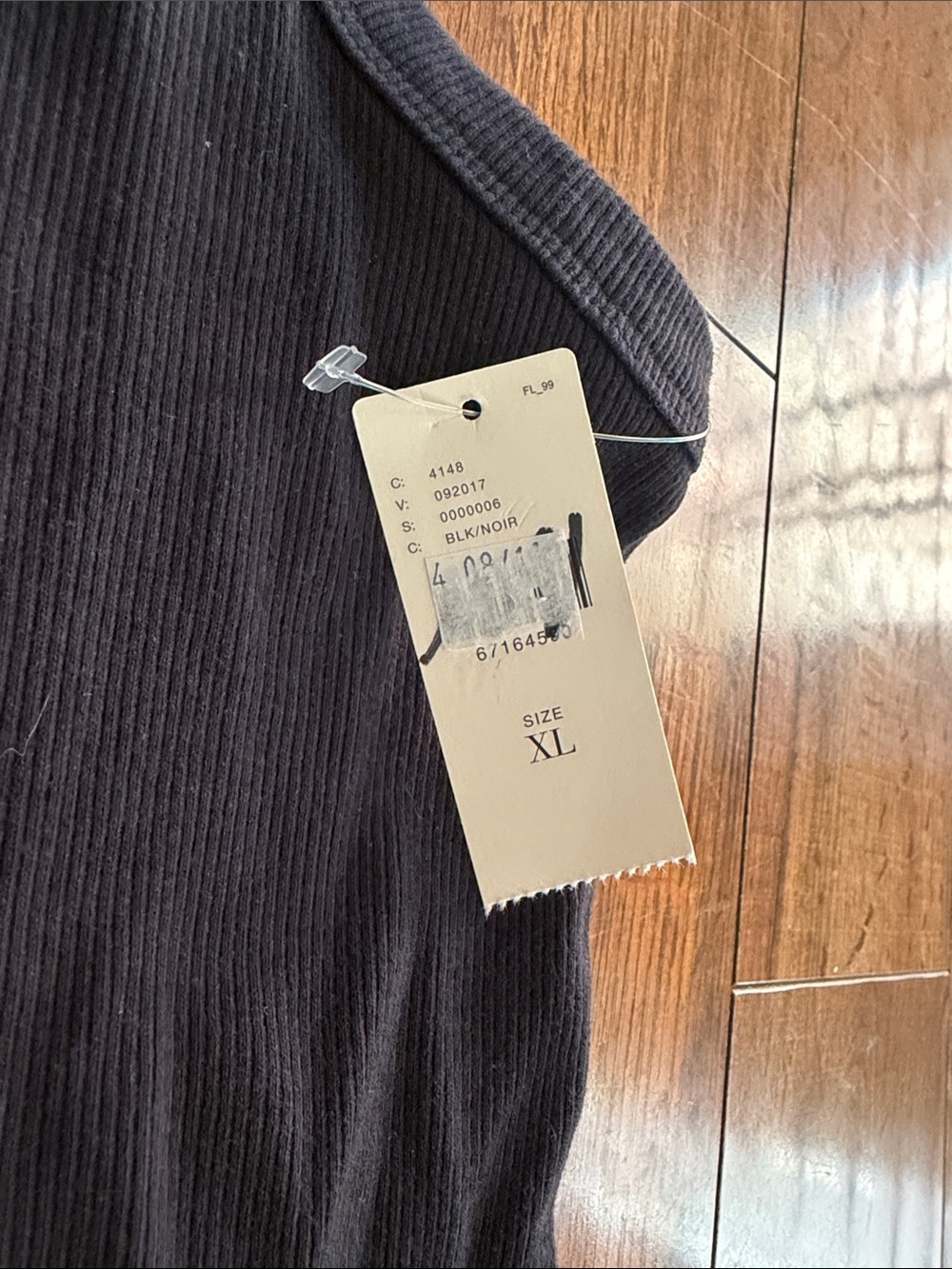 Anthropologie Black Ribbed Cropped Tank - Picture 4 of 4